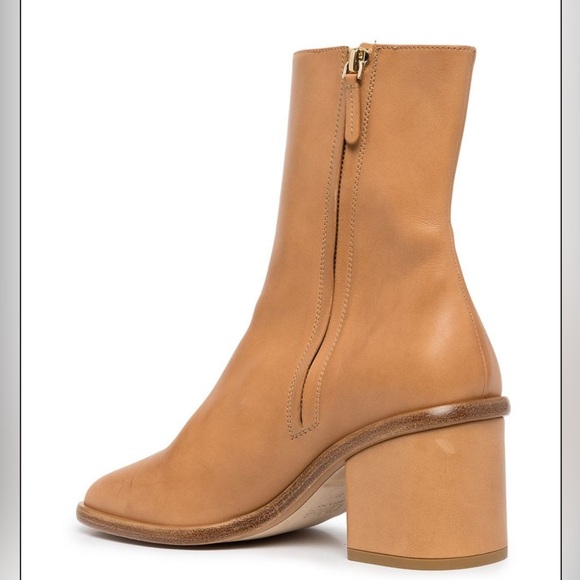 Chloe Meganne Leather Ankle Boots Size 39 - Picture 2 of 14